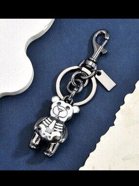 Skeleton Bear Bag Charm/ Keychain NEW
